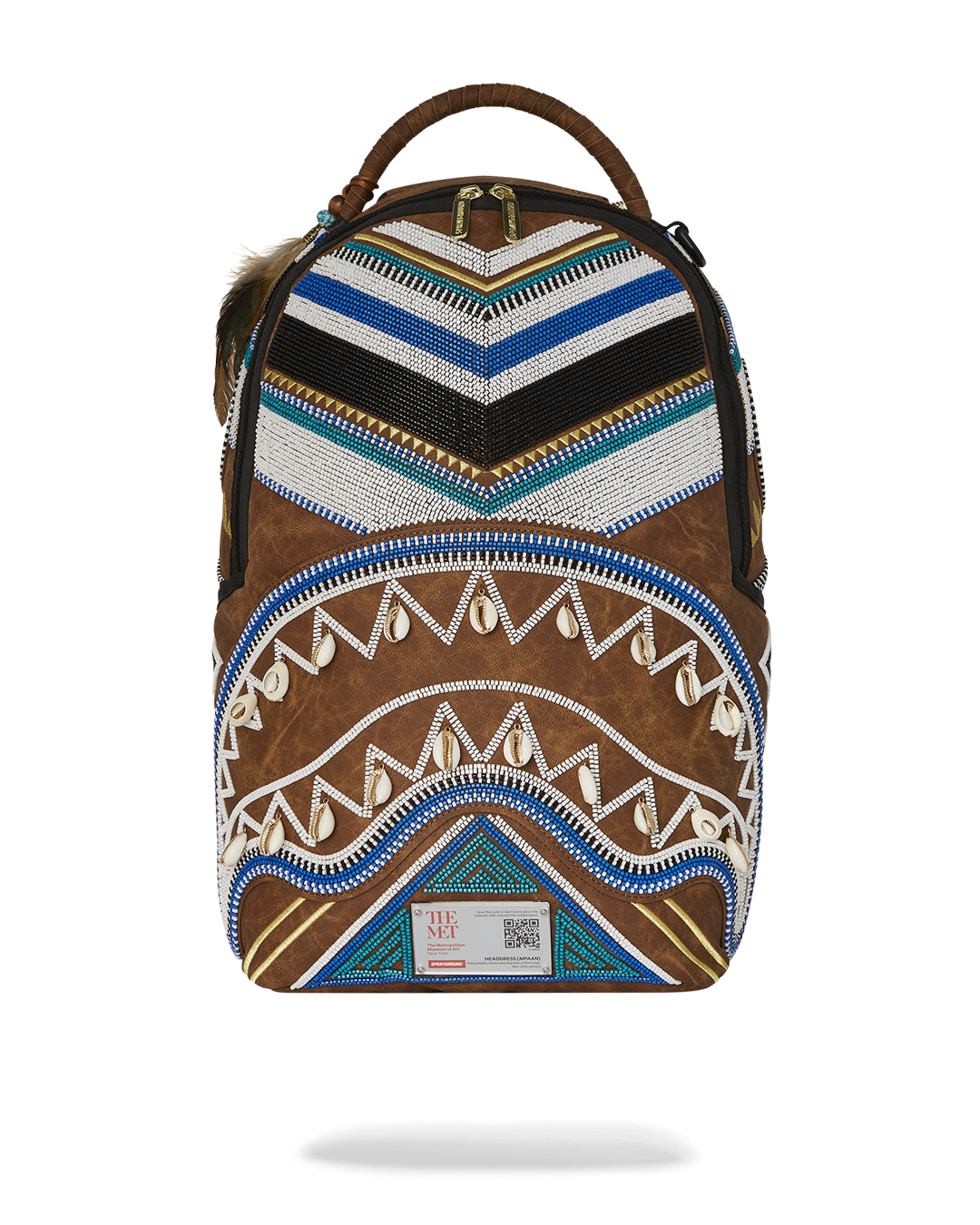 THE MET KUBA KINGDOM HEADDRESS BACKPACK